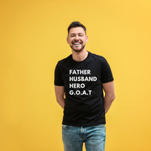 Fathers Day Gift Idea for Dad, The GOAT Husband, Father, First Fathers Day Clothing, Unique Fathers Day Present for Best Dad, Shirts for Dad