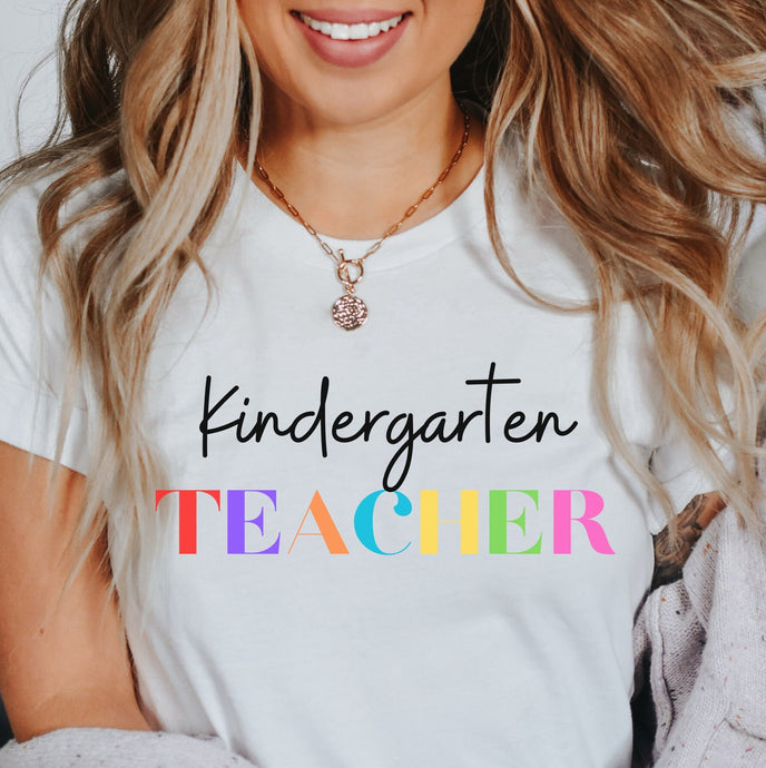 Back to School Teacher Shirt, Kindergarten Teacher Shirt, Teacher Crew, Kindergarten Graduation, First Day of Kindergarten, Teacher Gifts