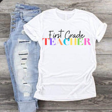 Back to School Teacher Shirt, First Grade Teacher Shirt, Teacher Crew, First Grade Announcement, First Day of First Grade 1st, Teacher Gifts