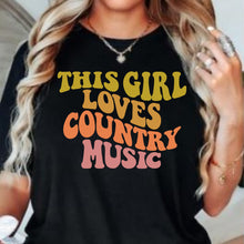 This girl loves country, Country Music Shirt, Combs Shirt, Country Concert Shirt, Bullhead T-shirt, Western Graphic Cowboy Tee, Rodeo Shirt