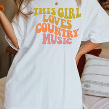 This girl loves country, Country Music Shirt, Combs Shirt, Country Concert Shirt, Bullhead T-shirt, Western Graphic Cowboy Tee, Rodeo Shirt