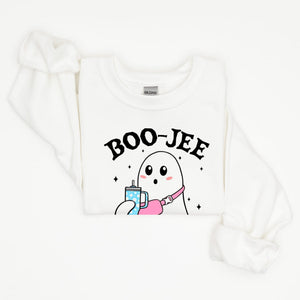 Halloween Ghost Sweatshirt, Boo Jee Shirt, Boo Shirt, Spooky Ghost Hoodie, Spooky Season Ghost Sweater, Spooky Vibes Shirt, Halloween Gifts