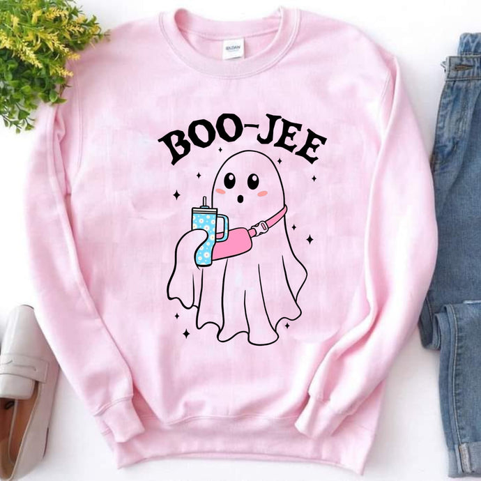 Halloween Ghost Sweatshirt, Boo Jee Shirt, Boo Shirt, Spooky Ghost Hoodie, Spooky Season Ghost Sweater, Spooky Vibes Shirt, Halloween Gifts