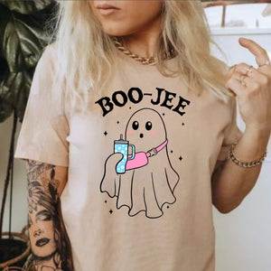 Halloween Ghost Sweatshirt, Boo Jee Shirt, Boo Shirt, Spooky Ghost Hoodie, Spooky Season Ghost Sweater, Spooky Vibes Shirt, Halloween Gifts