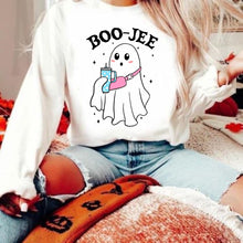 Halloween Ghost Sweatshirt, Boo Jee Shirt, Boo Shirt, Spooky Ghost Hoodie, Spooky Season Ghost Sweater, Spooky Vibes Shirt, Halloween Gifts